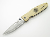 Mcusta Seki Japan Gunshin MC-185D Micarta VG-10 Damascus Folding Knife No Clip