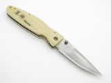 Mcusta Seki Japan Gunshin MC-185D Micarta VG-10 Damascus Folding Knife No Clip