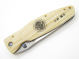 Mcusta Seki Japan Gunshin MC-185D Micarta VG-10 Damascus Folding Knife No Clip