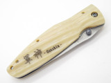 Mcusta Seki Japan Gunshin MC-185D Micarta VG-10 Damascus Folding Knife No Clip