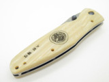Mcusta Seki Japan Gunshin MC-185D Micarta VG-10 Damascus Folding Knife No Clip