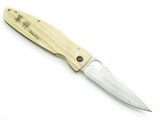 Mcusta Seki Japan Kenshin MC-185G W. Micarta SPG2 San Mai Folding Knife No Clip