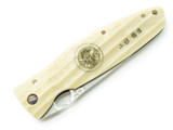 Mcusta Seki Japan Kenshin MC-185G W. Micarta SPG2 San Mai Folding Knife No Clip