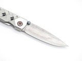Mcusta Seki Japan Yoroi MC-37D San Mai Damascus Folding Pocket Knife No Clip