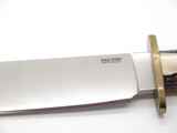 Vintage Cold Steel USA 16S Stag Trail Master Carbon V Fixed Blade Bowie Knife