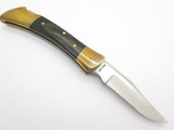 Vtg 1980 Case XX P197 Shark Tooth Wood Folding Hunter Lockback Knife & Box