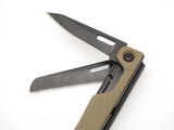 Vintage Leatherman OHT Coyote Brown 4" Folding Multi Tool Knife Pliers