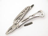 Vintage Leatherman Skeletool Stainless 4.25" Folding Multi Tool Knife Pliers