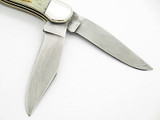 Vtg Parker Edwards Jacksonville Damascus Stag 2 Blade Folding Pocket Knife