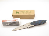 CRKT 8002 Viele Wasp 4.25" Blue Black Micarta Liner Lock Folding Pocket Knife