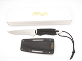 Walther 440A Solace Black Cord Fixed 8.25" Blade Knife & Sheath in Box