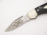 Vintage Western Cutlery 533 Wood Handle 4.37" Folding Hunter Lockback Knife