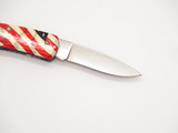 Vintage Camillus NY USA 3.25" NRA American Flag Lockback Folding Pocket Knife