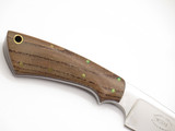 Terry Miller Nebraska USA Custom Fixed Blade Wood Handle 6.87" Hunting Knife
