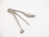 Vintage 1970s P-1547 Japan Metal 3.62" Folding Pocket Pipe Tool Pick Tamper