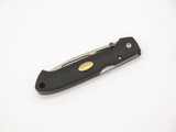 Vtg Beretta Airlight Seki Japan 4.25" Black Handle Lockback Folding Pocket Knife