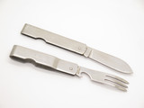 Vintage Imperial USA BSA Boy Scouts 3.5" Fork Knife Spoon Utensil Mess Kit