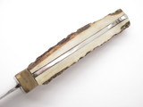 Custom McLeod Handmade Stag Handle Fixed 5" Blade Hunting Knife