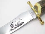 Vtg 1980 Case XX Kodiak Hunter Stag Fixed Blade Bowie Hunting Knife 10 Dot & Box