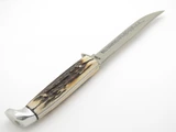 Vtg 1977 Case XX 516-5 SSP Blue Scroll Stag Fixed 5" Blade Hunting Knife