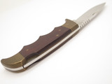 Vtg Kershaw by Kai 1040 Seki Japan Wood Folding Hunter Field II Lockback Knife