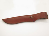 Vintage Japan Large 13" Japanese Fixed Blade Knife & IC Cut Leather Sheath