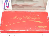 VINTAGE KERSHAW KNIVES RED MERRY CHRISTMAS KNIFE DISPLAY BOX