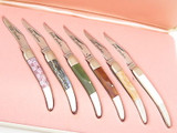Vtg Parker Eagle Brand Seki Japan Little Duchess Folding Pocket Knife Set Of 6