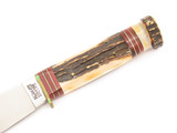 Vintage Marbles Gladstone Hubertus Solingen Stag Hunting Woodcraft Fixed Knife