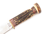 Vtg Marbles Gladstone Hubertus Solingen Stag Woodcraft Hunting Fixed Knife *Blem