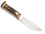 Vtg Marbles Gladstone Hubertus Solingen Stag Woodcraft Hunting Fixed Knife *Blem
