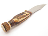 Vtg Marbles Gladstone Hubertus Stag Solingen Woodcraft Hunting Fixed Knife