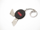 Vtg 1970s Rostfrei Seki Japan Round Keychain Folding Pocket Knife