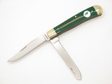Vtg Hornet Power-X Gasoline Sinclair Dino 4.12" Green Bone Folding Pocket Knife