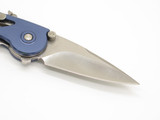 2008 Buck 290 Rush 3.75" Blue Handle Linerlock Folding Pocket Knife