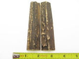 VINTAGE 5 x 1.1 INDIA SAMBAR STAG SCALE SLAB KNIFE MAKING HANDLE GRIP BLANK