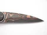 Corrie Schoeman Raindrop Folder Custom Titanium Linerlock Folding Pocket Knife