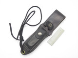 Vintage (Explorer) Seki Japan Fixed 3.5" Blade Black Leather Dagger Knife Sheath