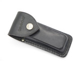 Vintage Tasco Japan 5" Folding Hunter Folding Hunter Knife Black Leather Sheath