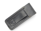 Vintage Tasco Japan 5" Folding Hunter Folding Hunter Knife Black Leather Sheath