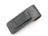 Vintage Tasco Japan 5" Folding Hunter Black Leather Folding Hunter Knife Sheath
