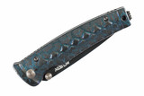 Mcusta MC-4BC-D7 Seki Japan Limited Katana Black/Teal Tanto Pocket Knife