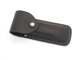 Buck 110 Folding Hunter Black Distressed Leather Knife Sheath Pouch