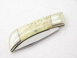 Vtg Parker Seki Japan IPCO 440 Stainless Folding Pocket Knife Bone Handle
