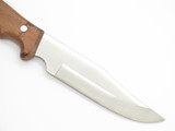 Vintage Hanson Japan Clip Point Fixed Blade Wood Handle Hunting Knife & Sheath