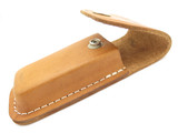 Vintage Parker Eagle Brand Lockback Folding Knife Natural Leather Pouch Sheath