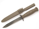 Glock 78 Austria Olive 11.87" Army Field Fixed Blade Survival Knife & Scabbard
