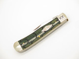 Case XX 6254 SS USA Lasered Green Bone 4.12" Trapper Folding Pocket Knife