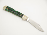 Case XX 61749L 18542 USA Engraved Green Bone Copperlock Folding Pocket Knife