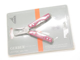 Gerber Clutch 2.5" Red Multi Tool Pliers Folding Pocket Knife